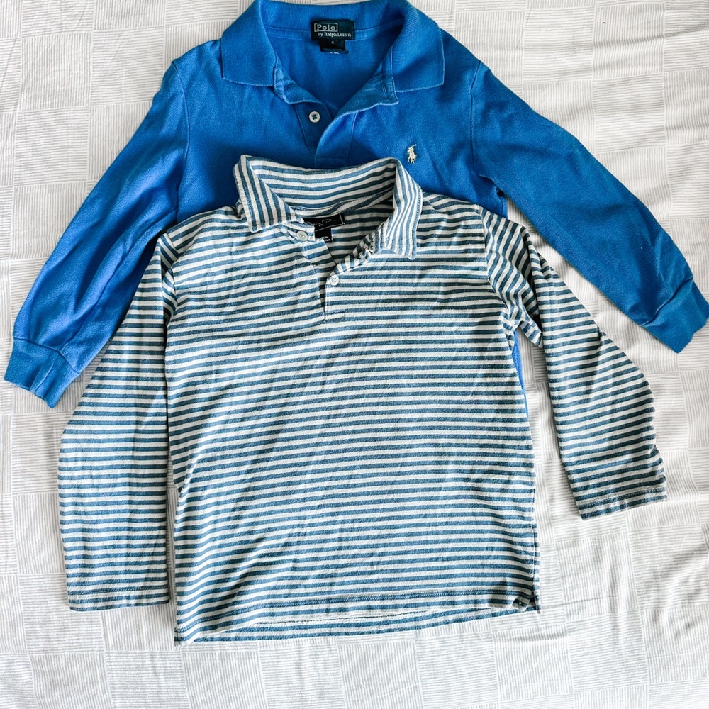 Polo by Ralph Lauren blue polo and Oscar de la Renta polo, size 6 (bundle)
